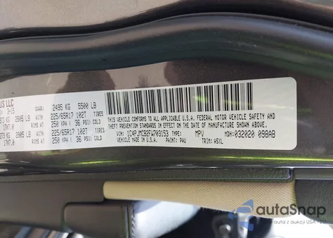 2015 Jeep Cherokee Latitude from USA, damaged, VIN 1C4PJMCB2FW703153